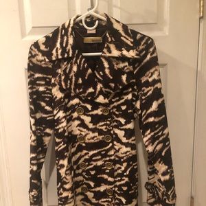 Michael Kors Animal Print Trench Coat